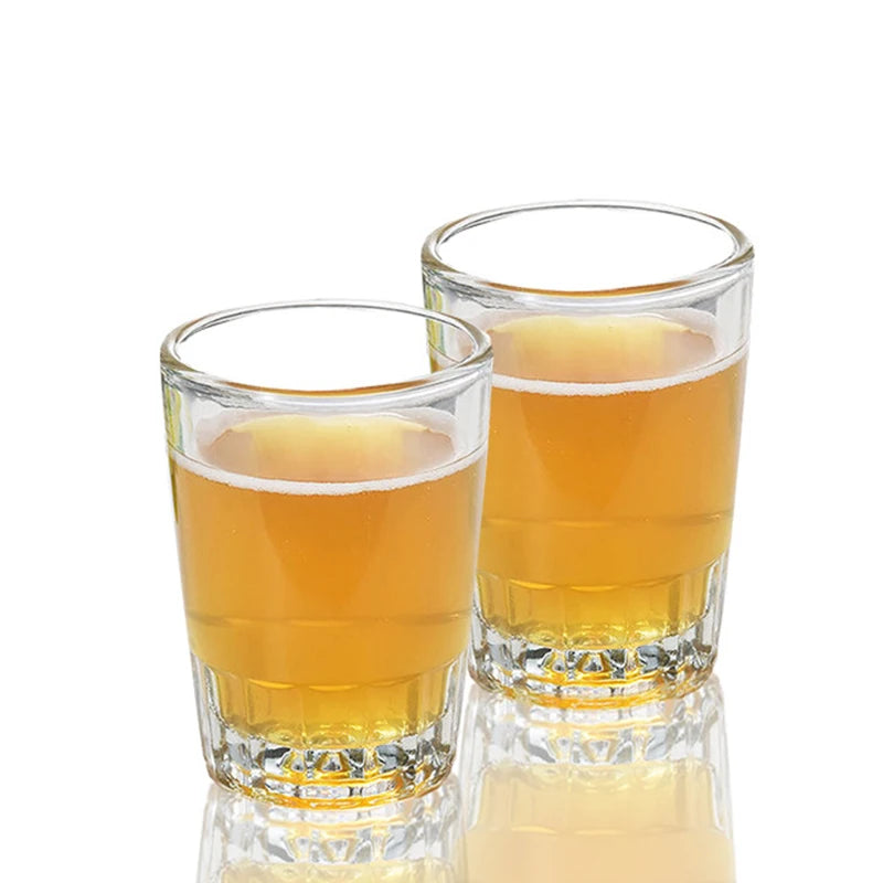 6 pz/4 pz/2 pz/1 pz tazza da tè 90ml tazza di vetro resistente al calore tazza di acqua trasparente addensato tazza di birra tazza di vino tazza di caffè per la casa