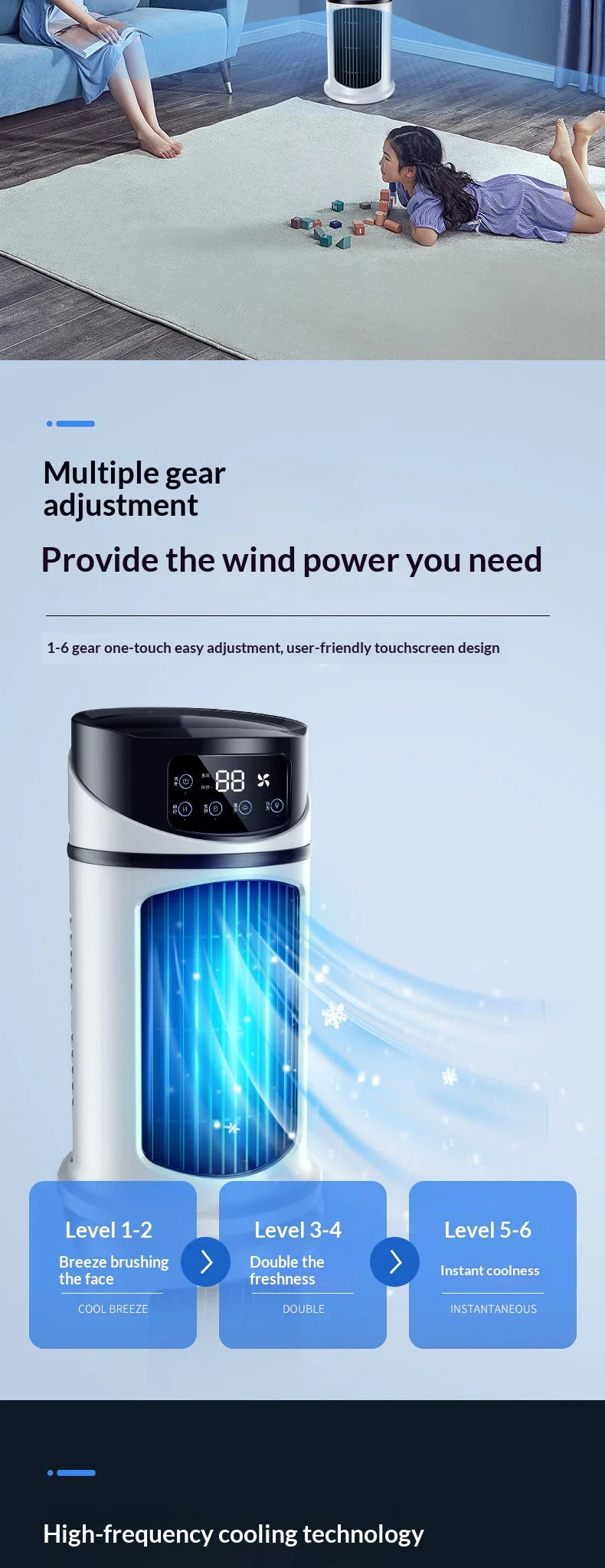 Mini condizionatore d'aria portatile, ventilatore rinfrescante ad acqua, climatizzatore per ufficio, condizionatore d'aria mobile