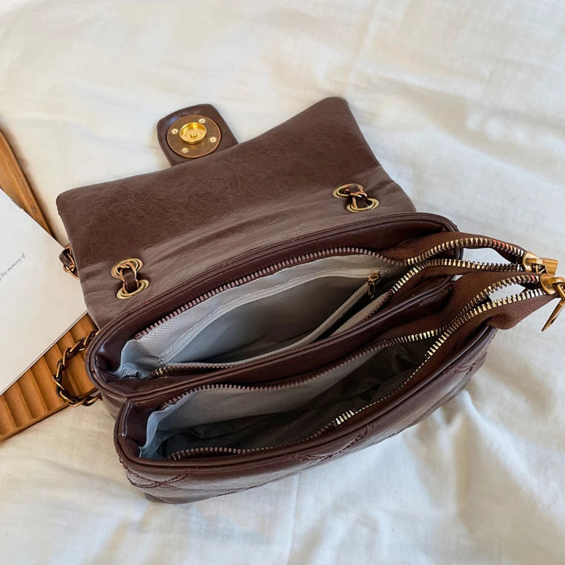 Borse di lusso Borse da donna di marca famosa Designer Lady Lingge Modello Borse a tracolla a tracolla Borse da donna sotto le ascelle in pelle Pu