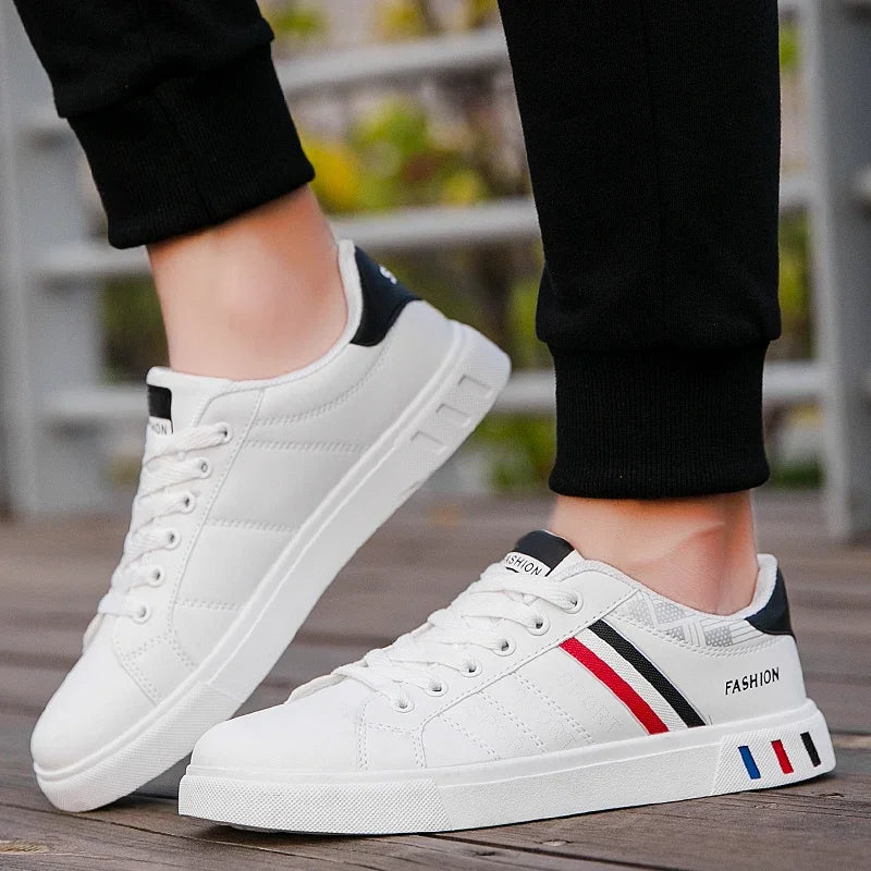 Sneakers Casual da Uomo 2026: Nuove Scarpe Bianche alla Moda con Lacci, Comode per Studenti, Sportive, Taglie Grandi, Vulcanizzate - Zapatillas De Hombre