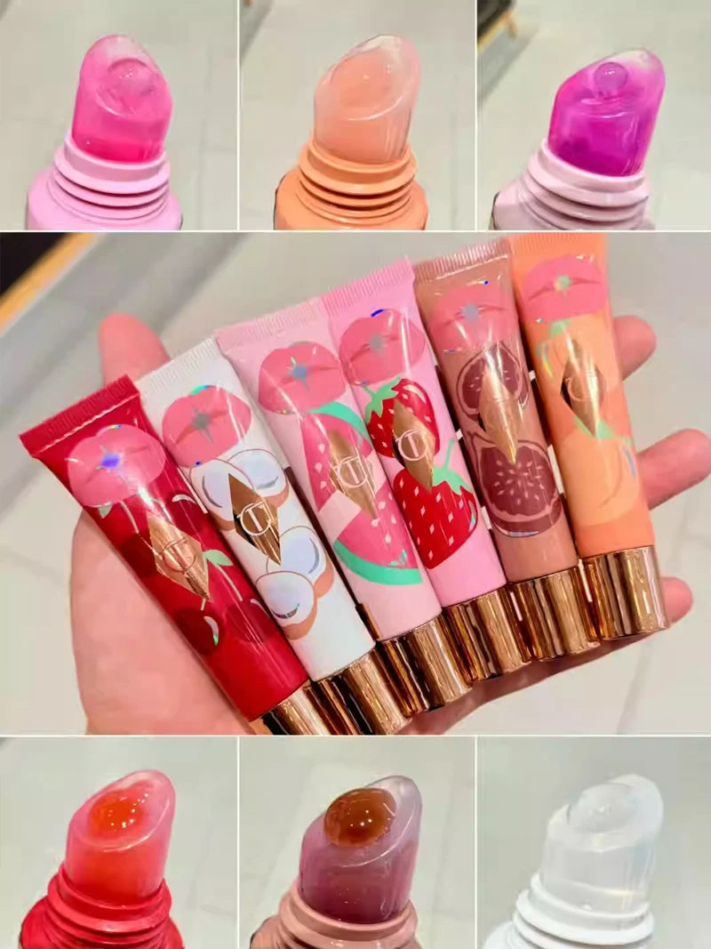 Charlotte Tilbury CT Maschera labbra idratante e riparatrice, Balsamo labbra schiarente ed esfoliante, Rossetto solido in gel, Lucidalabbra