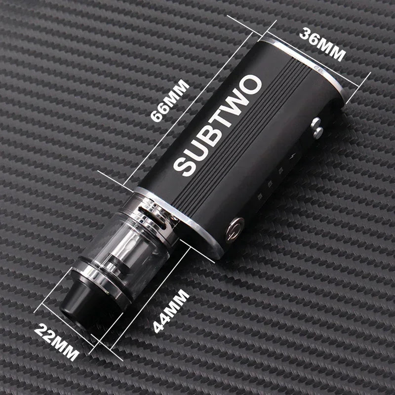 SUBTWO 100W Vape Box Mod Kit sigarette elettroniche 30W/60W/100W Batteria con regolazione dell'alimentazione con penna per fumo Vaper atomizzatore inferiore da 0,3ohm 2,5ml