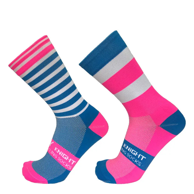 5/10 pairs of men's and women's cycling sports socks randomly mixed breathable sweat absorbing worn externally