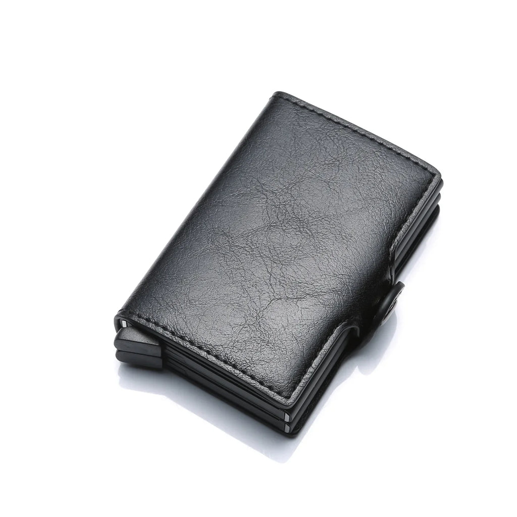 Nome inciso Portafoglio pop-up mini in fibra di carbonio Regalo personalizzato Carta Rfid Portafogli da uomo di alta qualità 12 porta carte Piccolo sacchetto di soldi