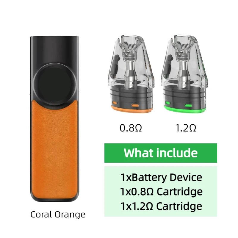 Dispositivo con Batteria per OXVA Xlim Pro 2 1300mAh/Nexlim 1500mAh con Kit Due Cartucce per Cartucce da 0.4/0.6/0.8/1.2ohm 2/3/4ml