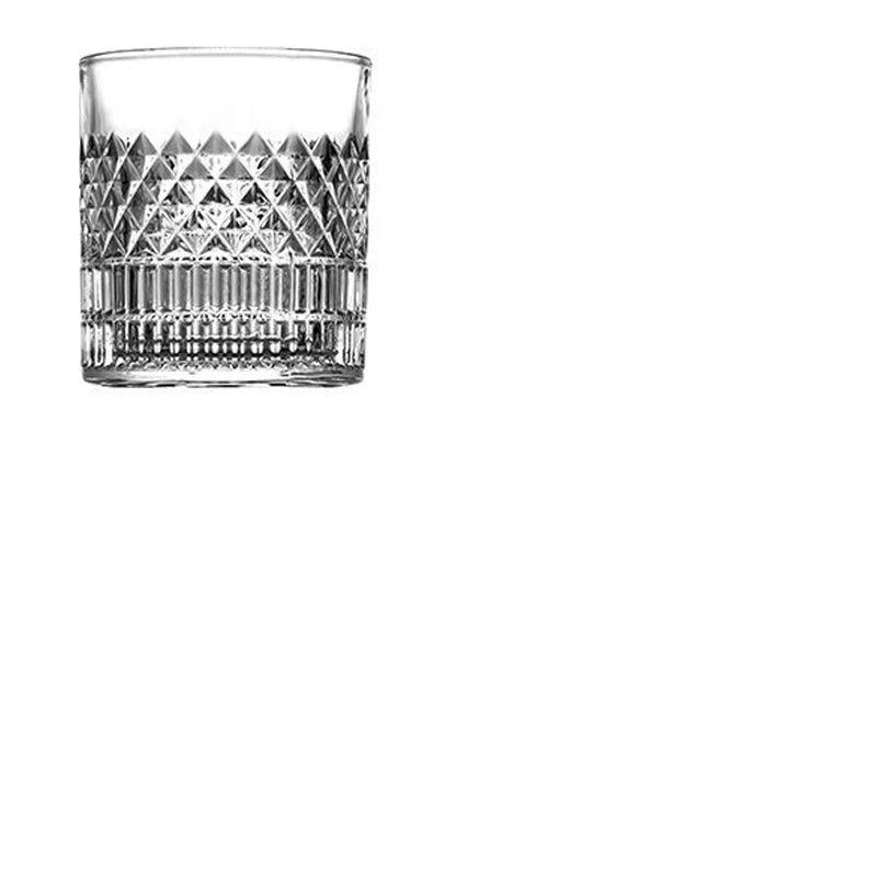 1/2/3/4pcs Tazze 335ml Tazza di whisky trasparente per la festa/casa/bar Bicchiere di cristallo europeo Tazza di vino Tazze all'ingrosso Tazza Bicchiere di birra