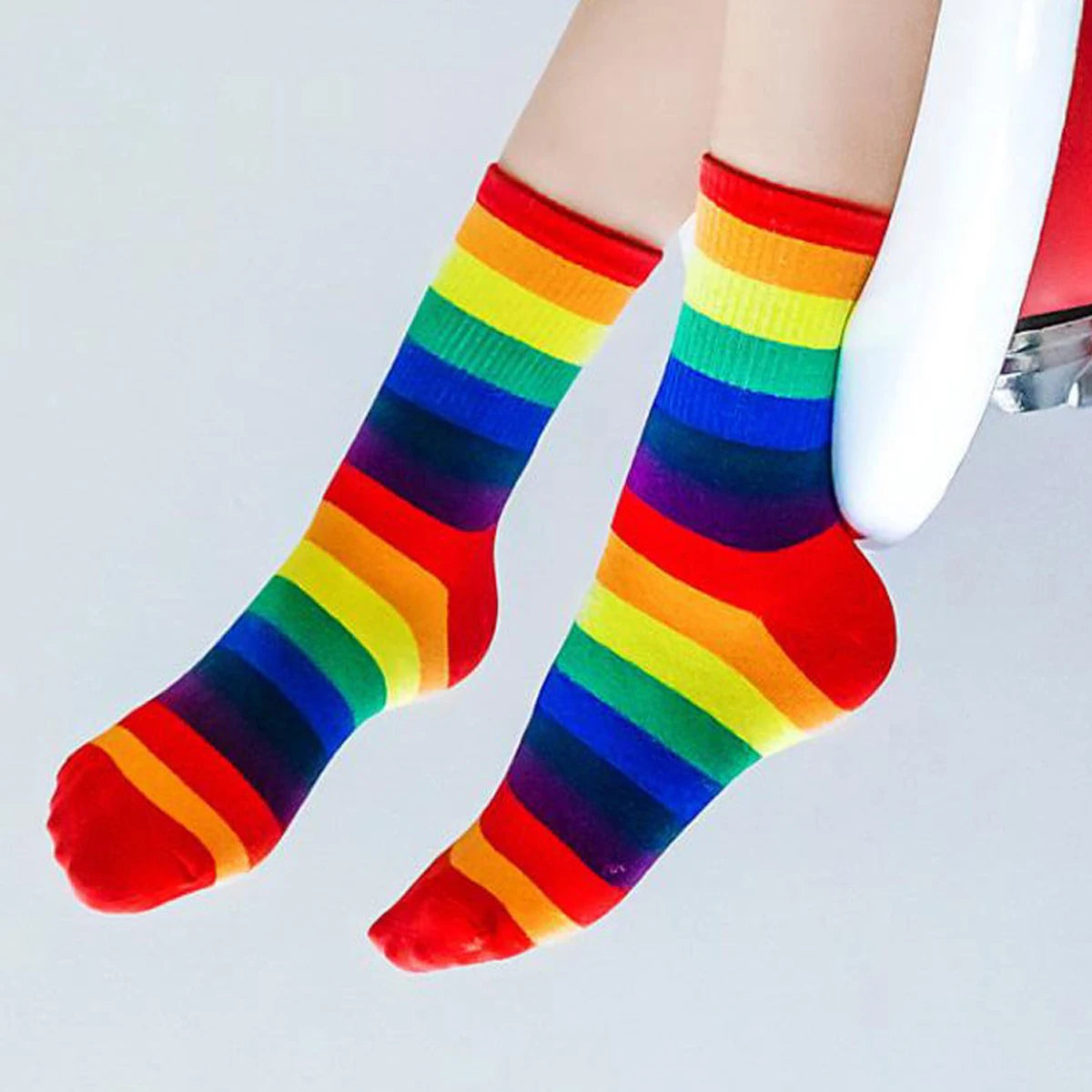 1 paio di calzini da skateboard Harajuku in cotone casual da donna