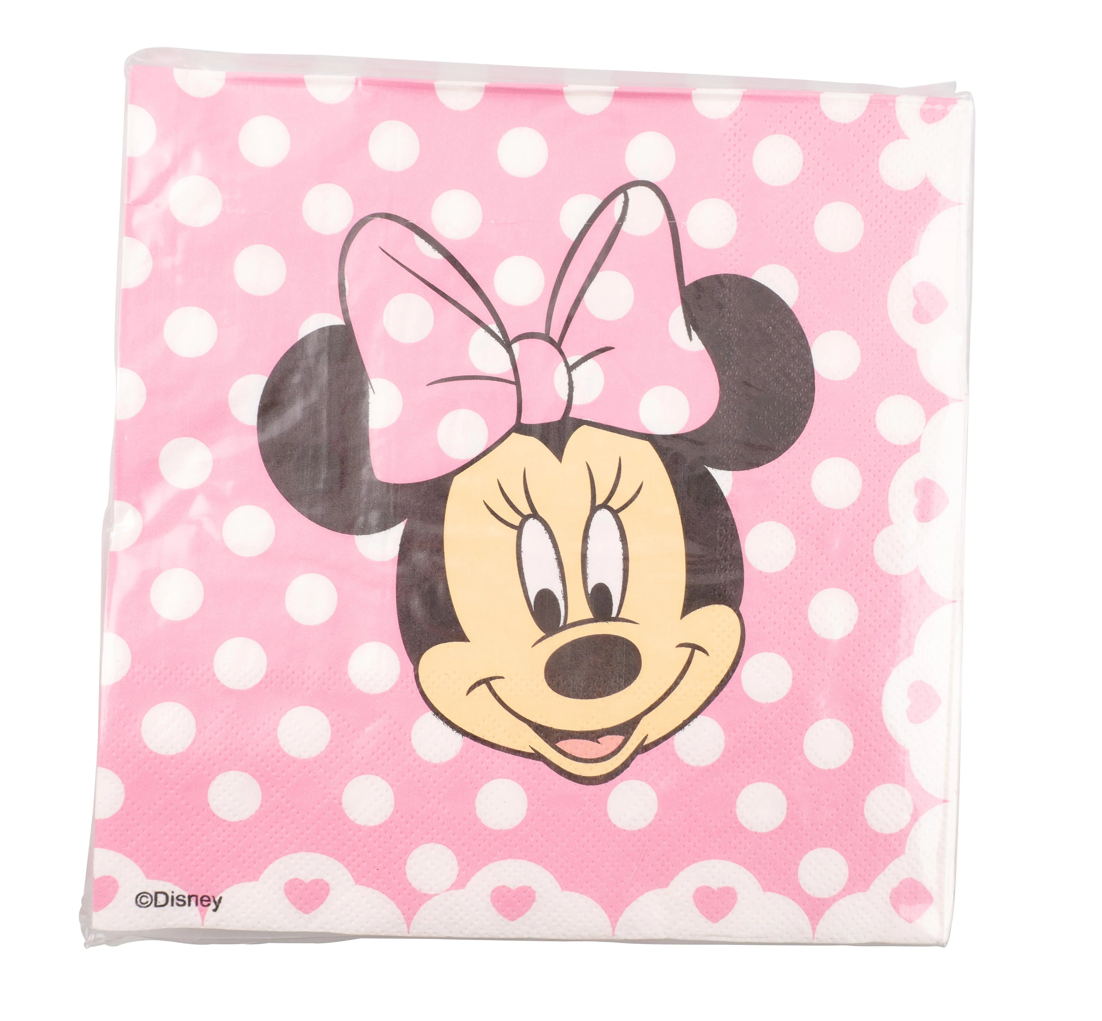 Set per Festa di Compleanno Minnie Mouse: Stoviglie, Bicchieri, Piatti, Tovaglioli, Tovaglia per Ragazze e Decorazioni Baby Shower