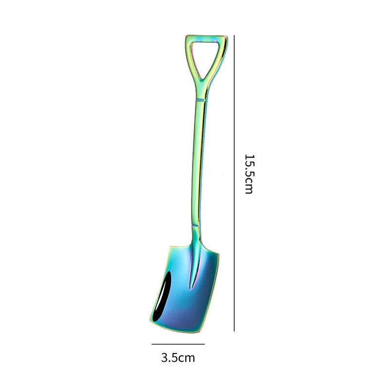 Cucchiaio da pala cucchiaino in acciaio inossidabile per cucchiaino da caffè gelato alla frutta Dessert Scoop accessori da cucina regalo di natale di nozze