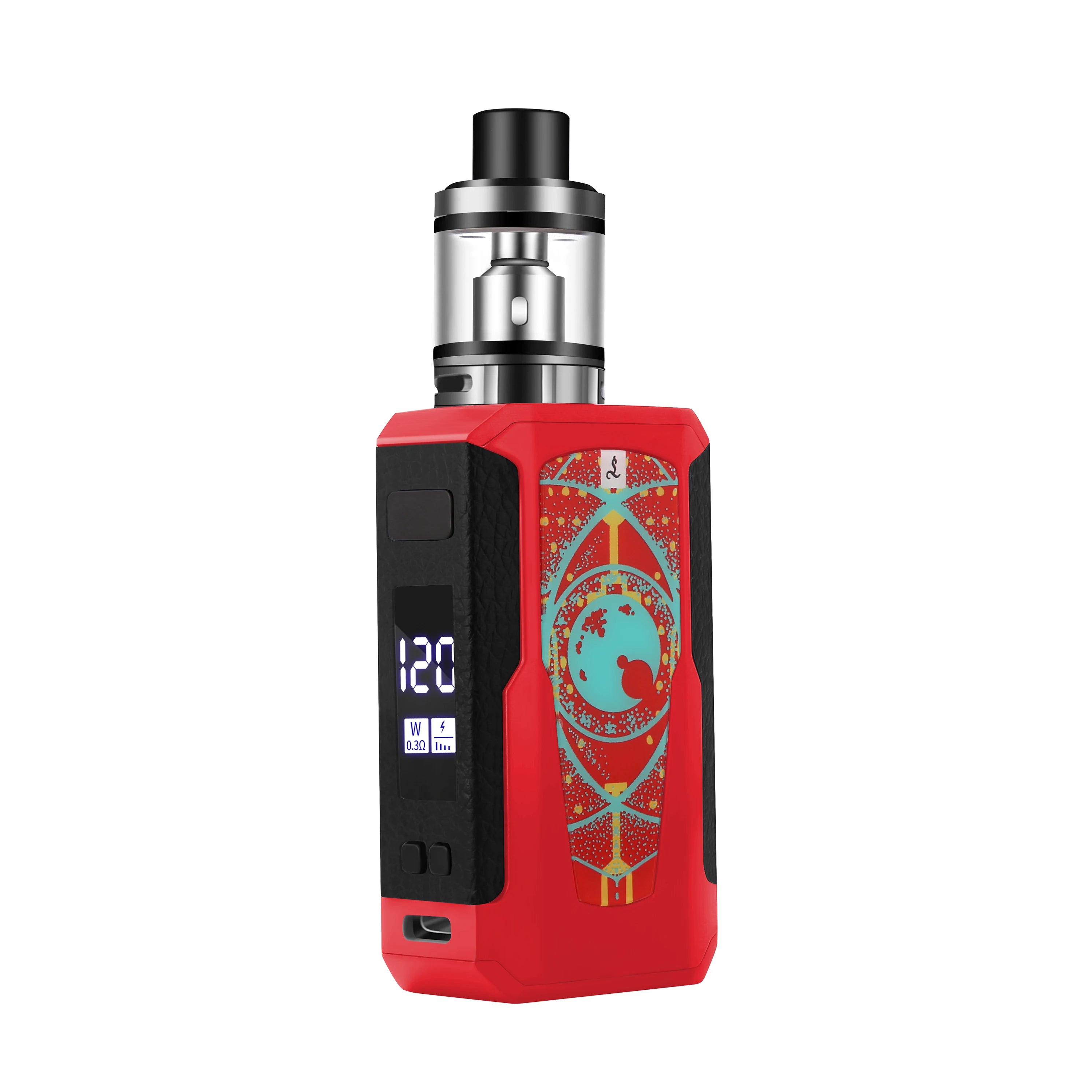 Sigarette elettroniche Vape Pen Smoke 120W Box Mod Kit 1800mah 2.5ml Atomizzatore Schermo OLED Sigaretta elettronica Vaporizzatore Vaper Shisha Ecig