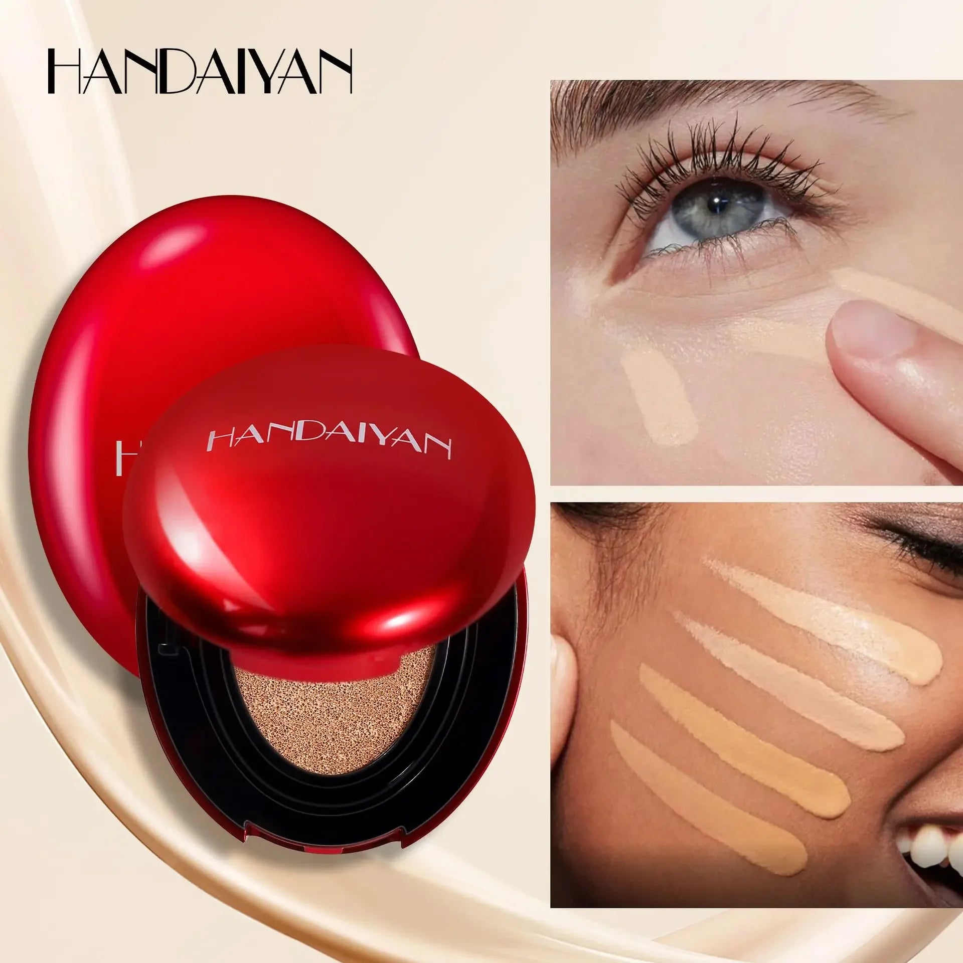 BB Cream Air Cushion Full Coverage Waterproof Long-lasting Brighten Foundation CC Cream Women Base Makeup Face Korean Cosmetics