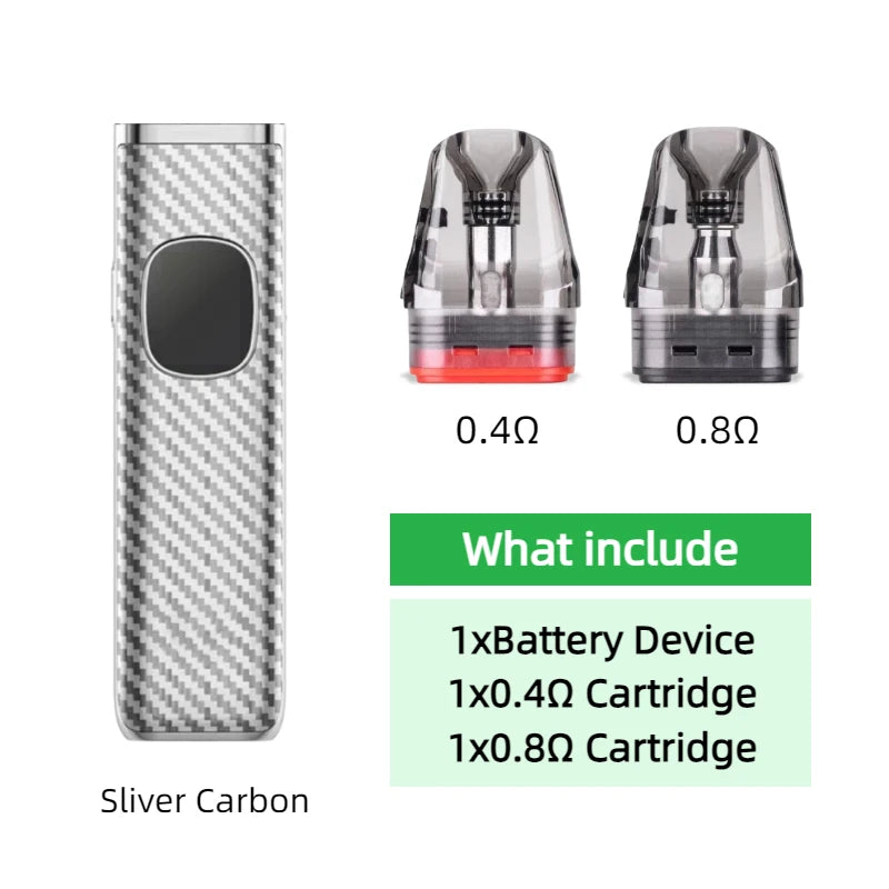 Dispositivo con Batteria per OXVA Xlim Pro 2 1300mAh/Nexlim 1500mAh con Kit Due Cartucce per Cartucce da 0.4/0.6/0.8/1.2ohm 2/3/4ml