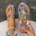 Pantofole Boho Floreali Infradito – Scivoli Casa Taglie Grandi