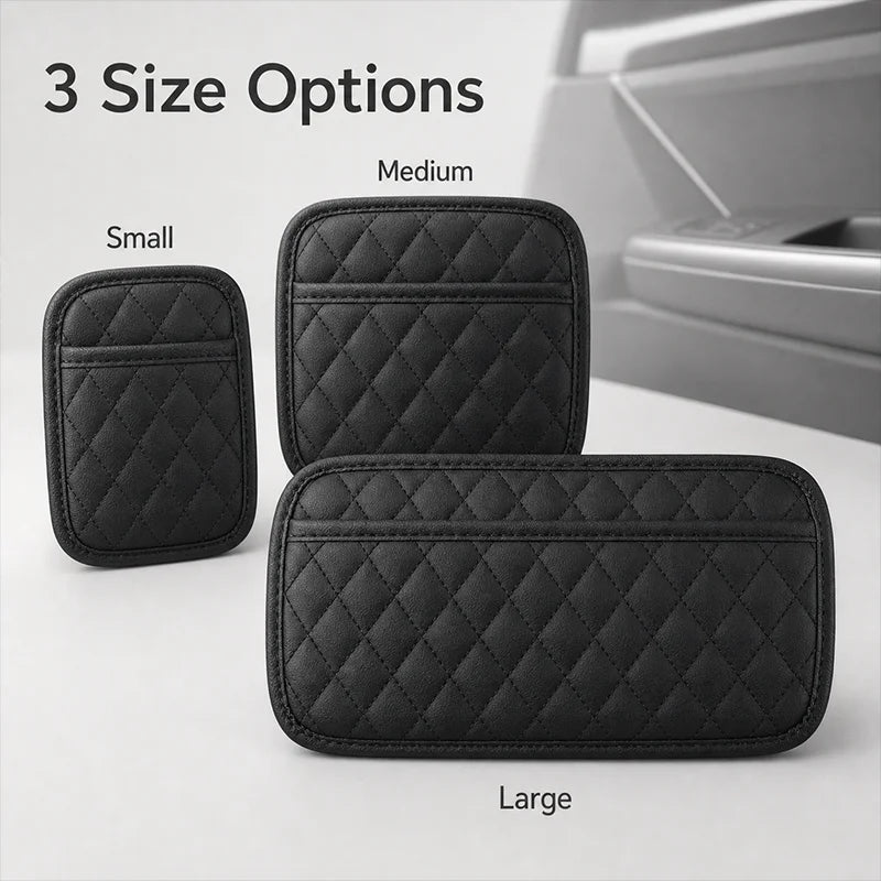 Accessori Auto per Uomo - Organizzatore per Sedile Auto in Pelle PU, Porta Cellulare e Occhiali da Sole, Porta Documenti Impermeabile