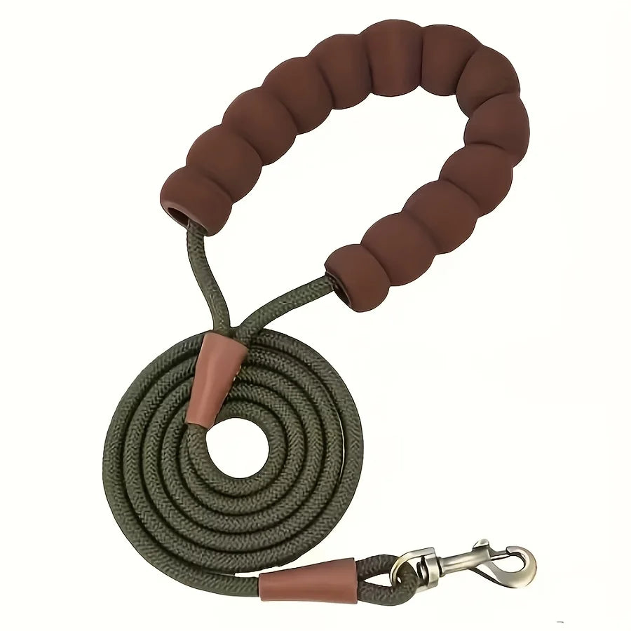 Round Dog Leash • Heavy Duty, Durable Rope for Small, Medium, Lightweight Design for Walking, Training, and Outdoor Activities