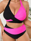 Costume da bagno patchwork push-up sexy taglie forti da donna, bikini grande per l'estate 2026, costume da bagno mare 5XL