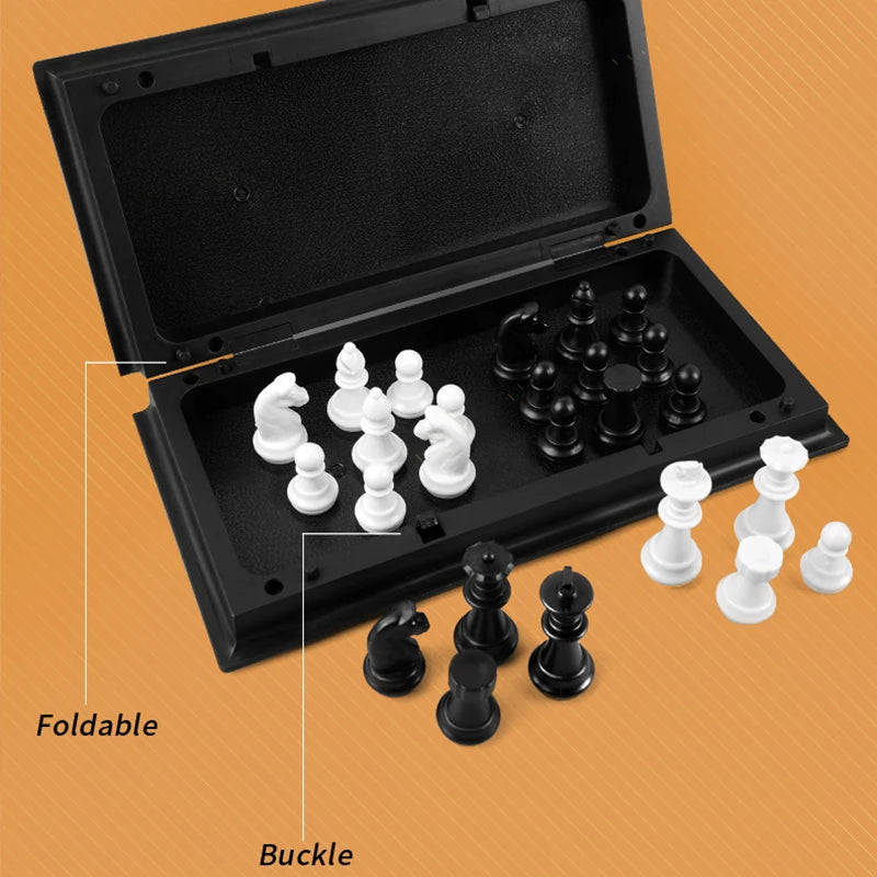 Scacchiera, non magnetica e portatile, gioco interattivo per famiglie e per feste tra amici, adatta per regali di compleanno, Natale, Halloween, Ringraziamento