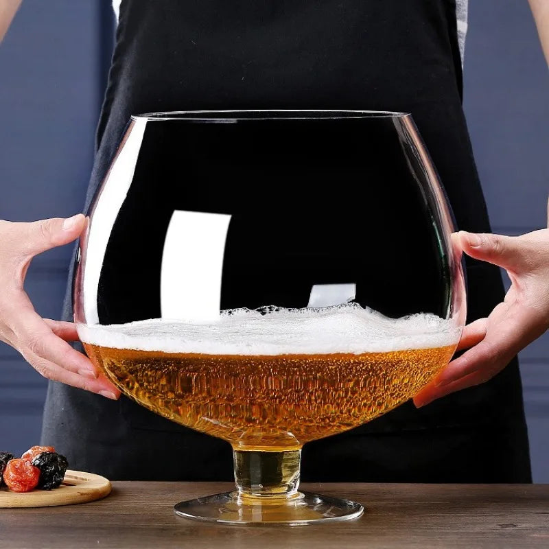 Bicchieri da festa di grande capacità in vetro, vino, birra, brandy, bicchiere di succo per raccogliere una grande tazza da bar, tazza per bevande
