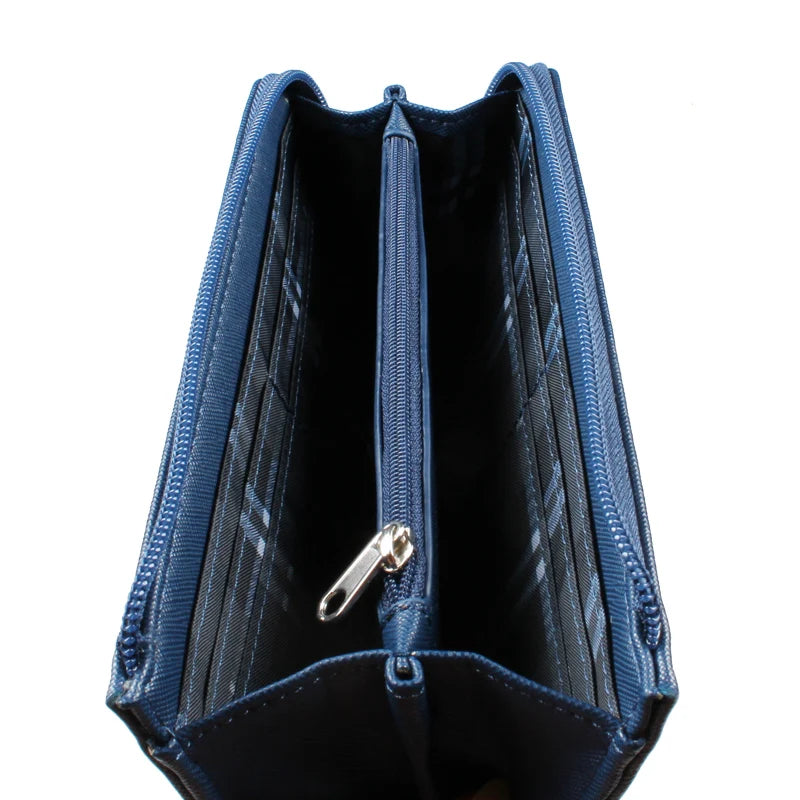 Portafogli da donna Porta carte di credito lungo di alta qualità Portafoglio classico da donna con cerniera per donna 5545B