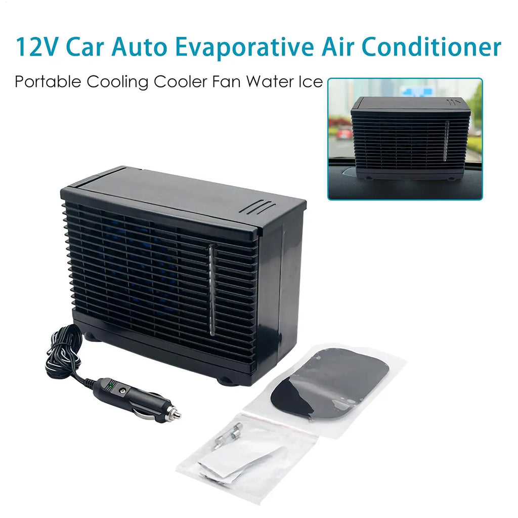 Condizionatori d'aria portatili per condizionatore d'aria per veicoli per auto Apparecchio di raffreddamento adesivo 12V con serbatoio dell'acqua per campeggio nel seminterrato