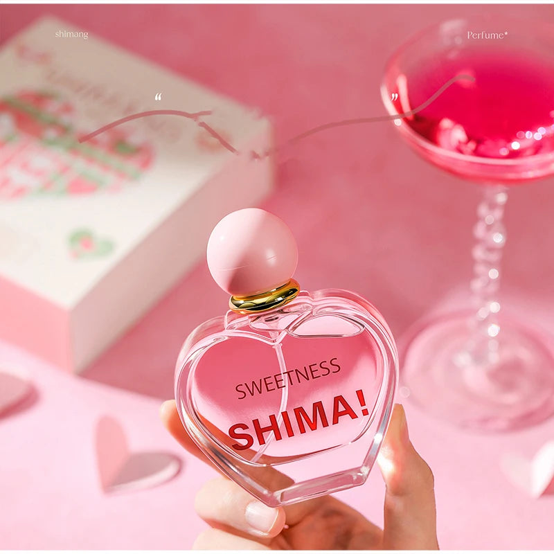 Creative Brand Unisex Heartshaped Perfume Fresh Natural Orange Berry Woody Rose Light Perfume Sweet Girlish Love Fragrance Spray