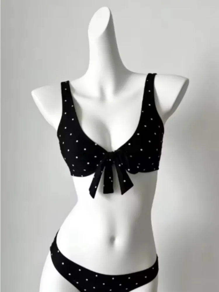 Set Bikini a 4 Pezzi con Vita Alta Fairy Sweet per Donne 2026 - Costume da Bagno Trendy Stampato Chic per Vacanze al Mare Festa Estiva alla Moda