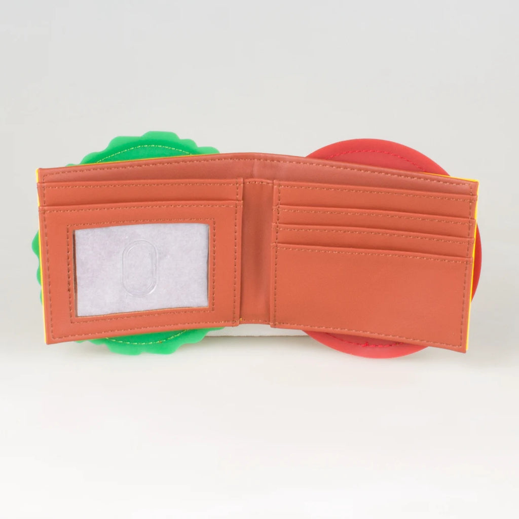 Portafoglio pieghevole per hamburger 3D di alta qualità Porta carte individuale alla moda Sedile identificativo Elegante fermasoldi compatto