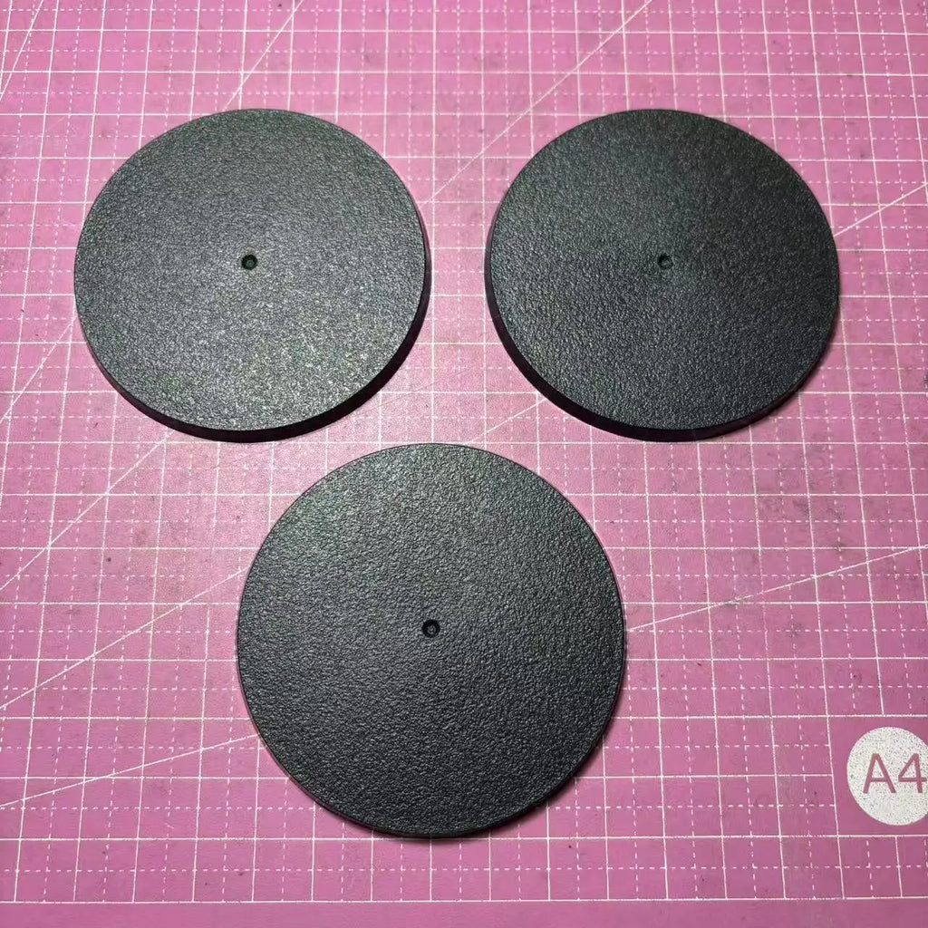 Basi per giochi da tavolo - Confezione da 10 basi rotonde da 70 mm