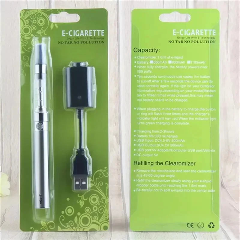 Sigarette elettroniche Ego Ce4 Blister Starter Kit 650/900/1100mah Batteria Ego-T 1.6ml Ce4 Atomizzatore Evod Vaporizzatore Vaper Vape Pen