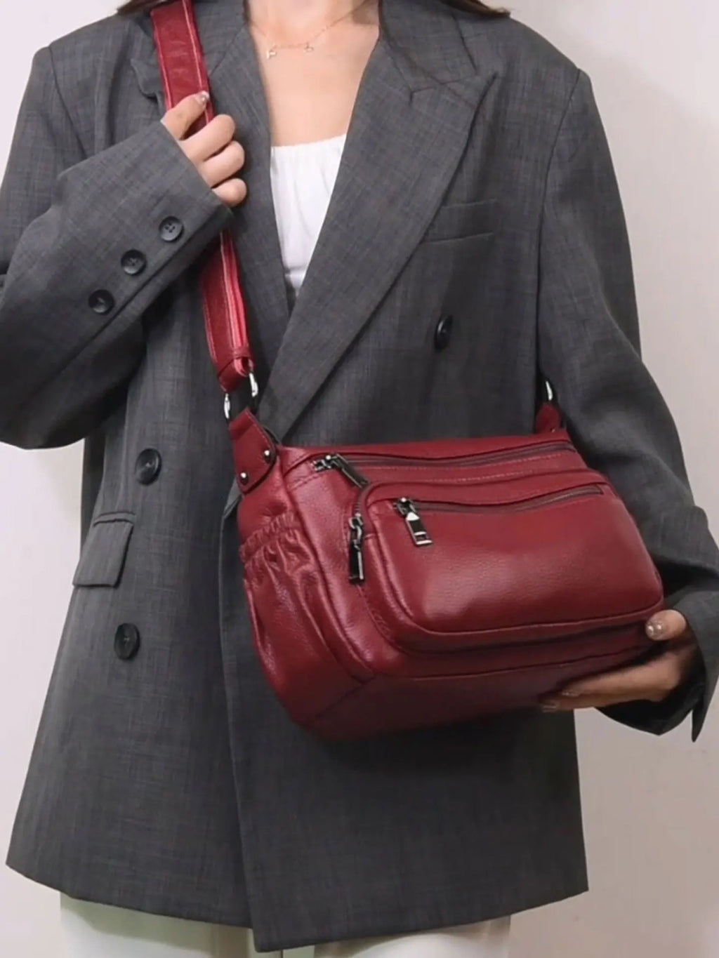 Borsa Donna Luxury in Vera Pelle Minimalista – Tracolla Strutturata