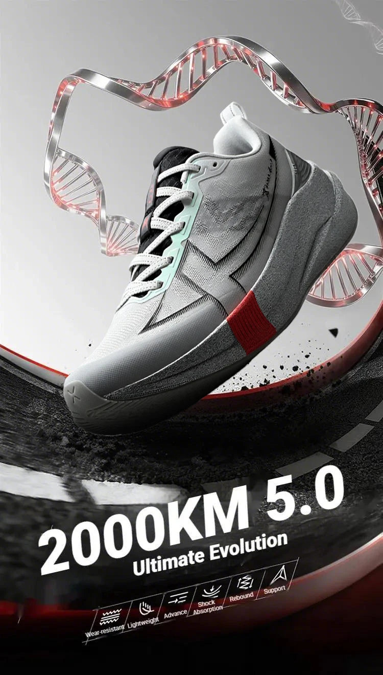 Xtep 2000 km 5.0 Scarpe da corsa Morbide scarpe da ginnastica universali Cuscino Durevole da jogging Scarpe leggere resistenti all'usura 874119110023