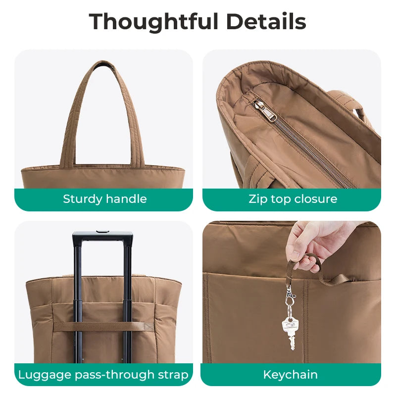 BAGSMART Tote Bag Brand Luxury 2025 Borse originali Borsa da viaggio da donna Borse a mano per college scolastici di grande capacità per donna