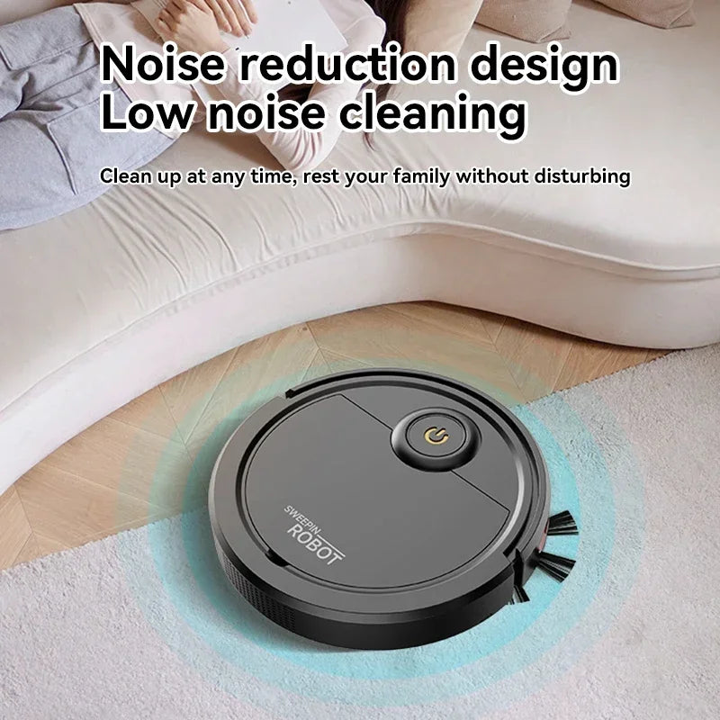 Robot Aspirapolvere Lavapavimenti 3-in-1 Completamente Automatico con Ricarica USB, Intelligente per Cucina e Casa - Novità 2026