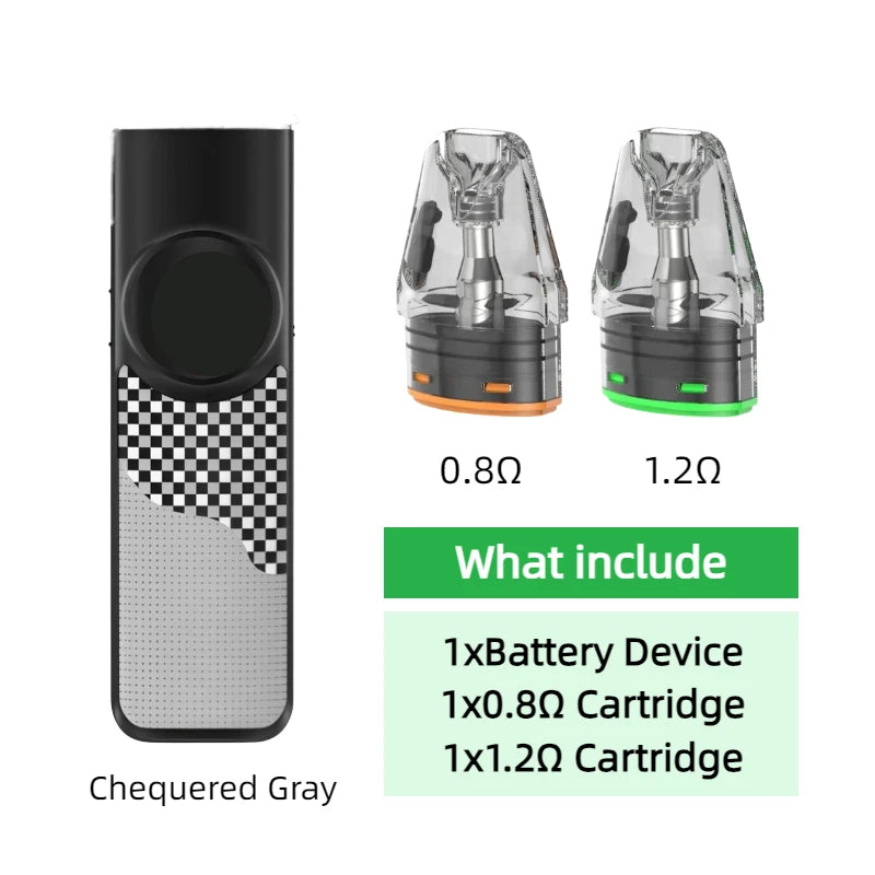 Dispositivo con Batteria per OXVA Xlim Pro 2 1300mAh/Nexlim 1500mAh con Kit Due Cartucce per Cartucce da 0.4/0.6/0.8/1.2ohm 2/3/4ml