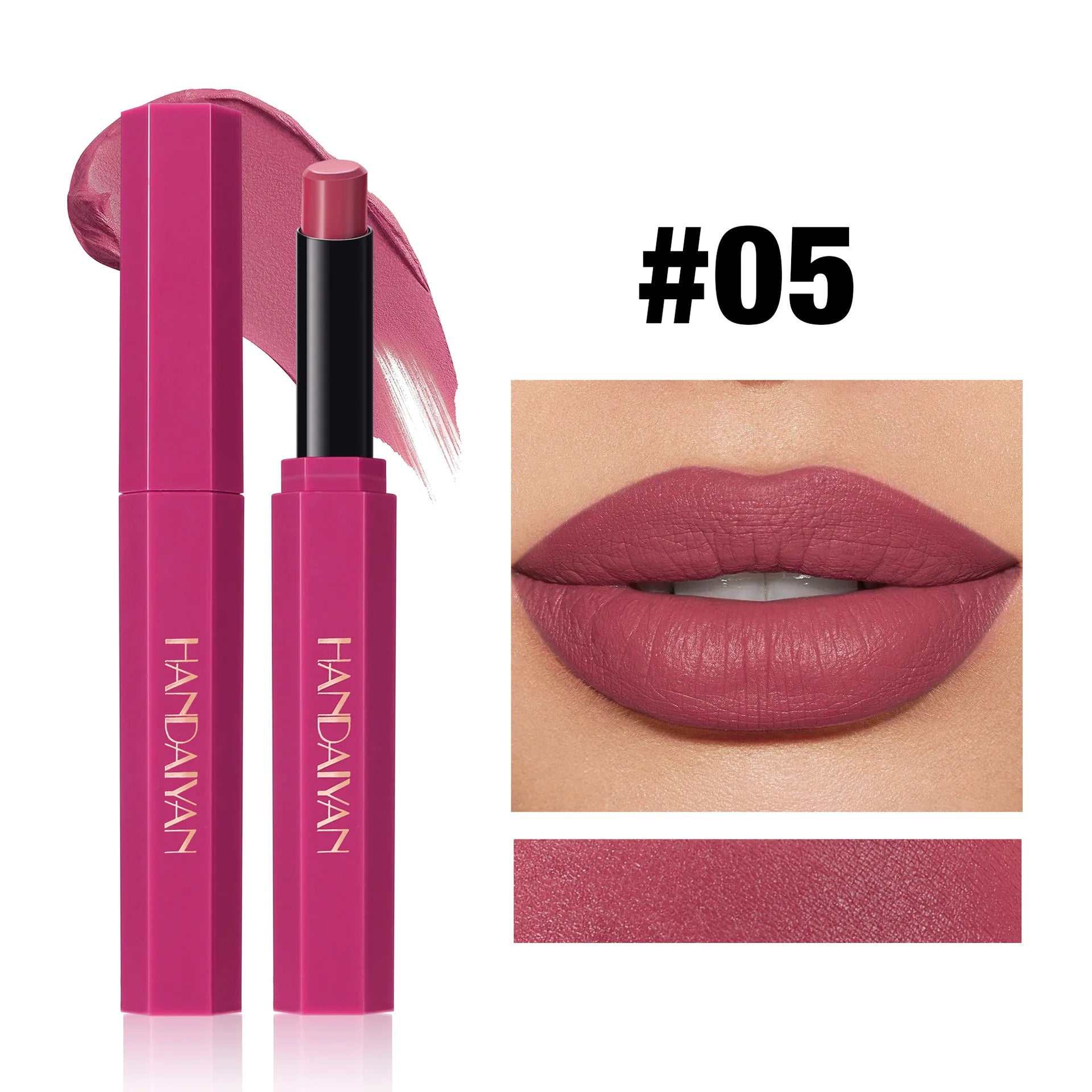 6 Colors Matte Lipstick Long-Lasting Non-Stick Cup Waterproof Nude Deep Red Lipstick Sexy Red Velvet Lip Gloss Women Makeup