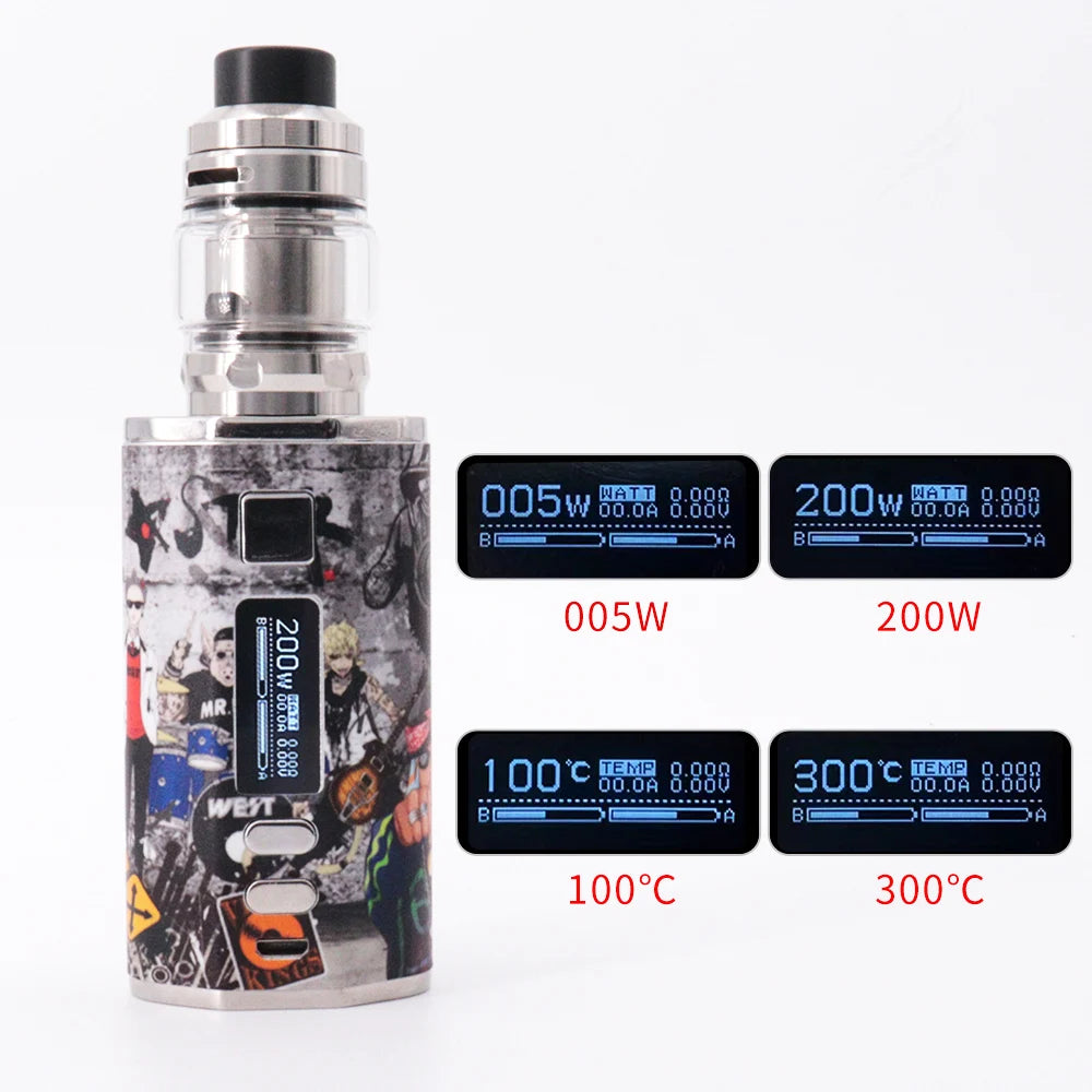 Sigaretta elettronica 200W VAPE Box Mod 4400mah Batteria Zeus Sub Ohm Serbatoio Dead Rabbit V1/v3 Rta Doppia bobine Atomizzatore Vape Kit