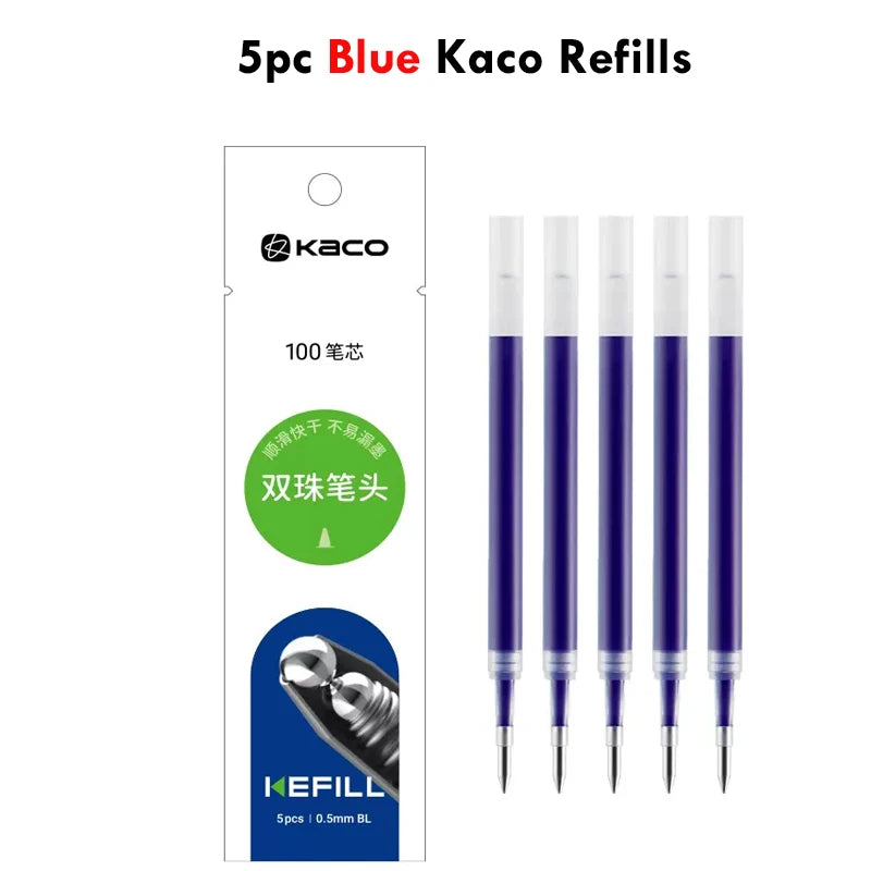 KACO Galaxy Gel Pens FIRST Heart Star Series Rotary Signature Pen Set, 0.5mm Gift Boxes, Students Brush Exam Writing Stationery