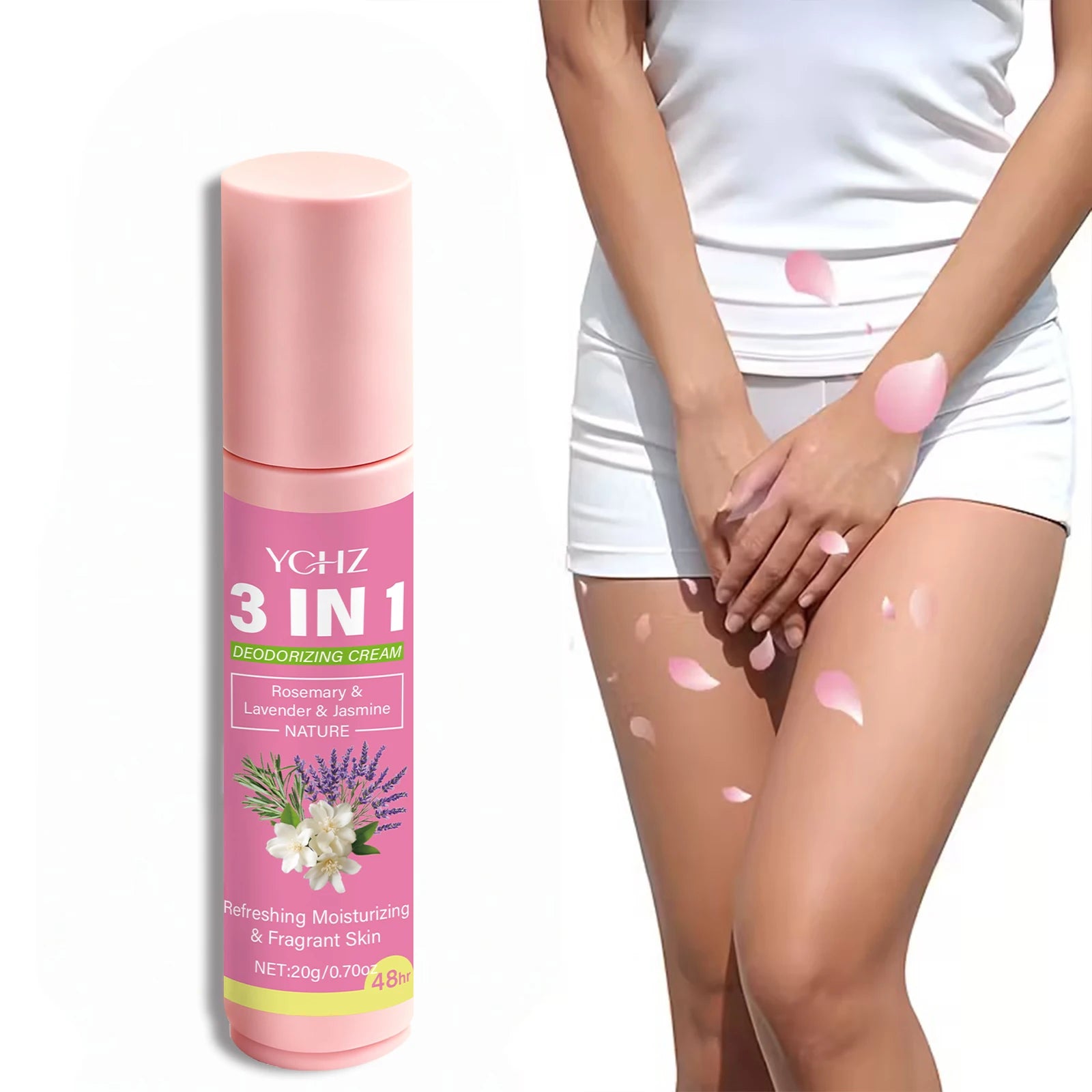 20 g di soluzione per la cura intima 3 in 1, dura 72 ore, elimina odori e appiccicosità, adatta per ascelle, mani, piedi e zone intime, unisex