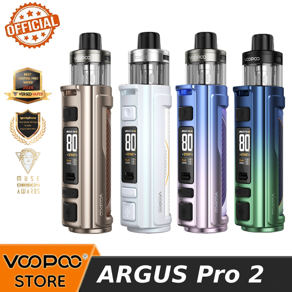 Ufficiale VOOPOO Argus Pro 2 Kit 80W Vape 3000mAh Batteria 5ml Cartuccia PnP X Bobina PnP X Vaporizzatore per sigaretta elettronica