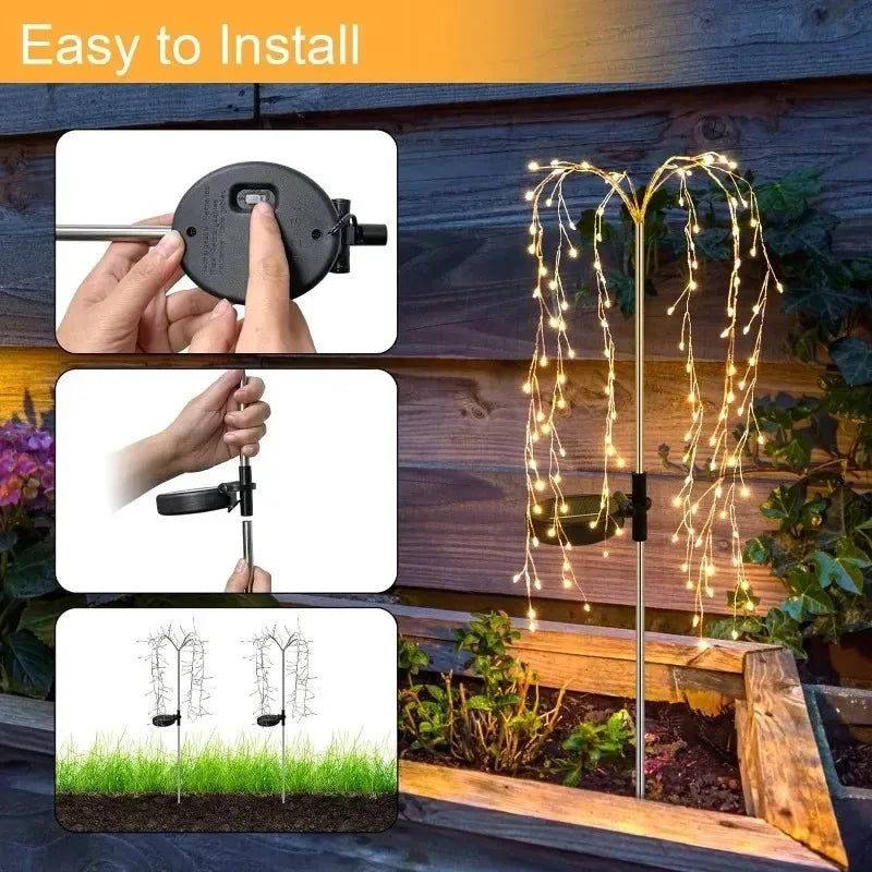 Decorazioni da giardino impermeabili per esterni adatte per cortili, vialetti, giardini, raduni, campeggio, luci decorative