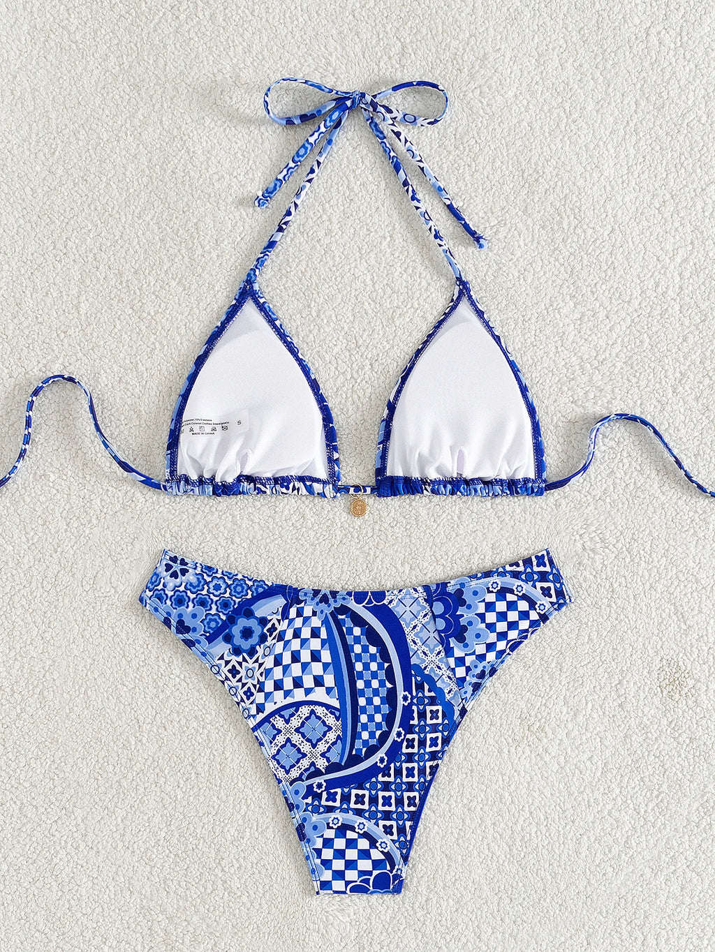 Nuovo Set Bikini Triangolo 2026 - Costume da Bagno Push-Up con Stampa Floreale e Slip Brasiliano
