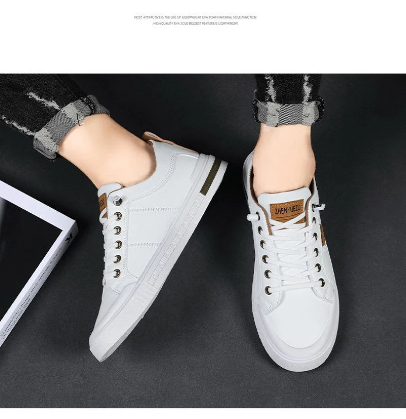 Nuove Sneakers Casual da Uomo a Profilo Basso, Stile Coreano, Versatili, Comode, Leggere, con Suola Morbida e Piattaforma per l'Uso Quotidiano