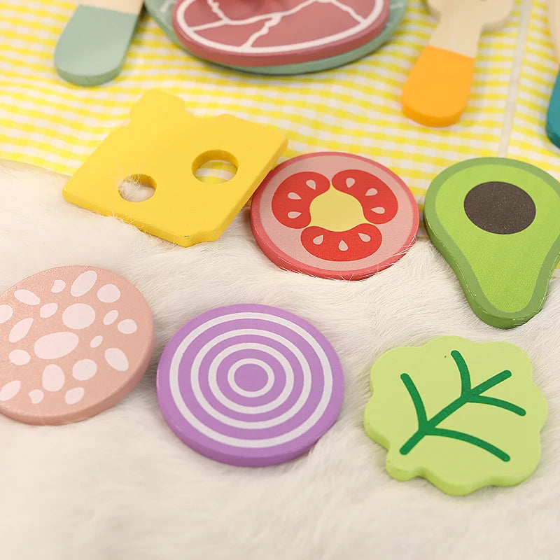 Giocattoli da cucina di simulazione per bambini in legno, giocattoli educativi per la prima educazione, pentole, padelle, giochi di finzione, cibo, giochi di ruolo