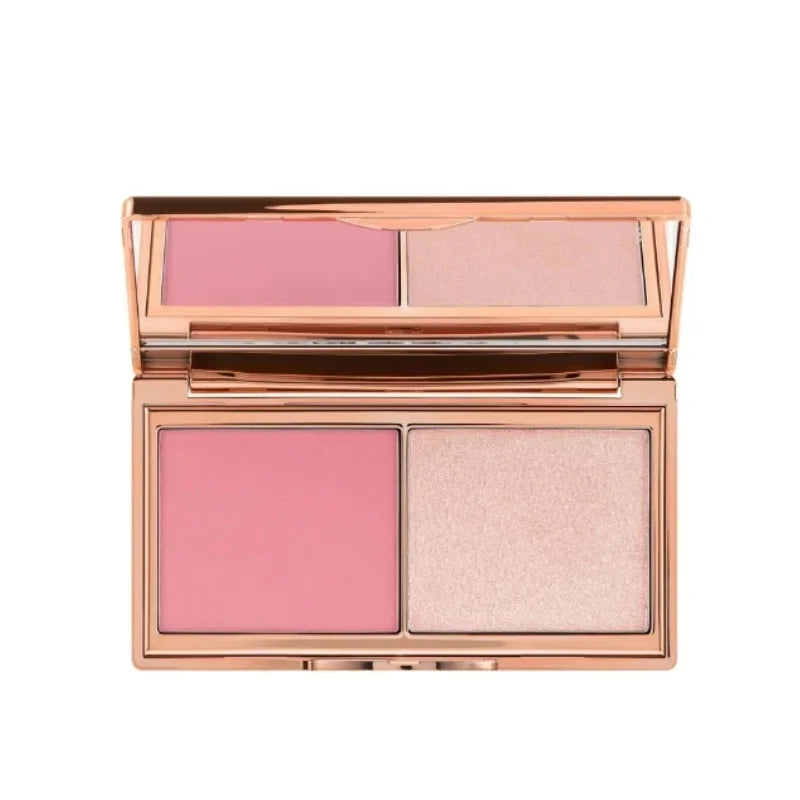 CT Fondotinta Liquido Portatile Controllo Olio Effetto Luminoso, Cipria Compatta Micro-Light, Rossetto Air Cushion, Set Trucco