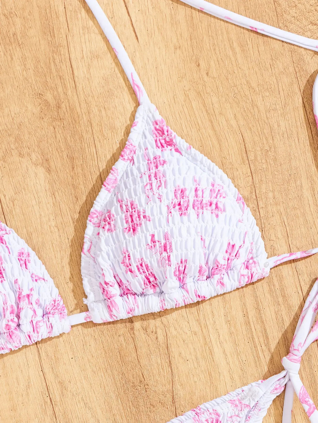 Nuovo Set Bikini Triangolo 2026 - Costume da Bagno Push-Up con Stampa Floreale e Slip Brasiliano