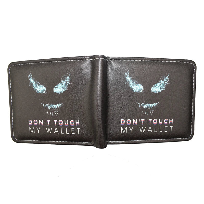 Stampa con lettere dal design carino NON TOUCH MY WALLET con portamonete corto