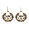Gioielli indiani Jhumka Orecchini vintage con nappa a campana Boho Orecchini pendenti a goccia placcati in argento etnico antico per le donne Pendientes