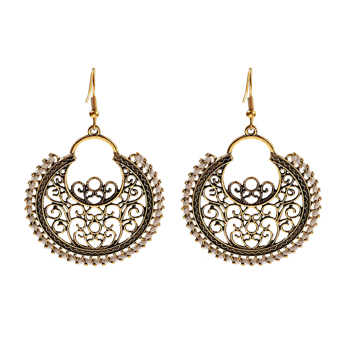 Gioielli indiani Jhumka Orecchini vintage con nappa a campana Boho Orecchini pendenti a goccia placcati in argento etnico antico per le donne Pendientes
