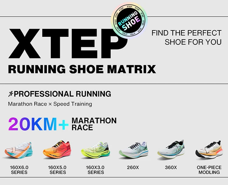 Scarpe da corsa da uomo Xtep 2000 km 3.0 2025 Scarpe da ginnastica da jogging da allenamento resistenti all'usura, leggere e ammortizzate primaverili 875119110032