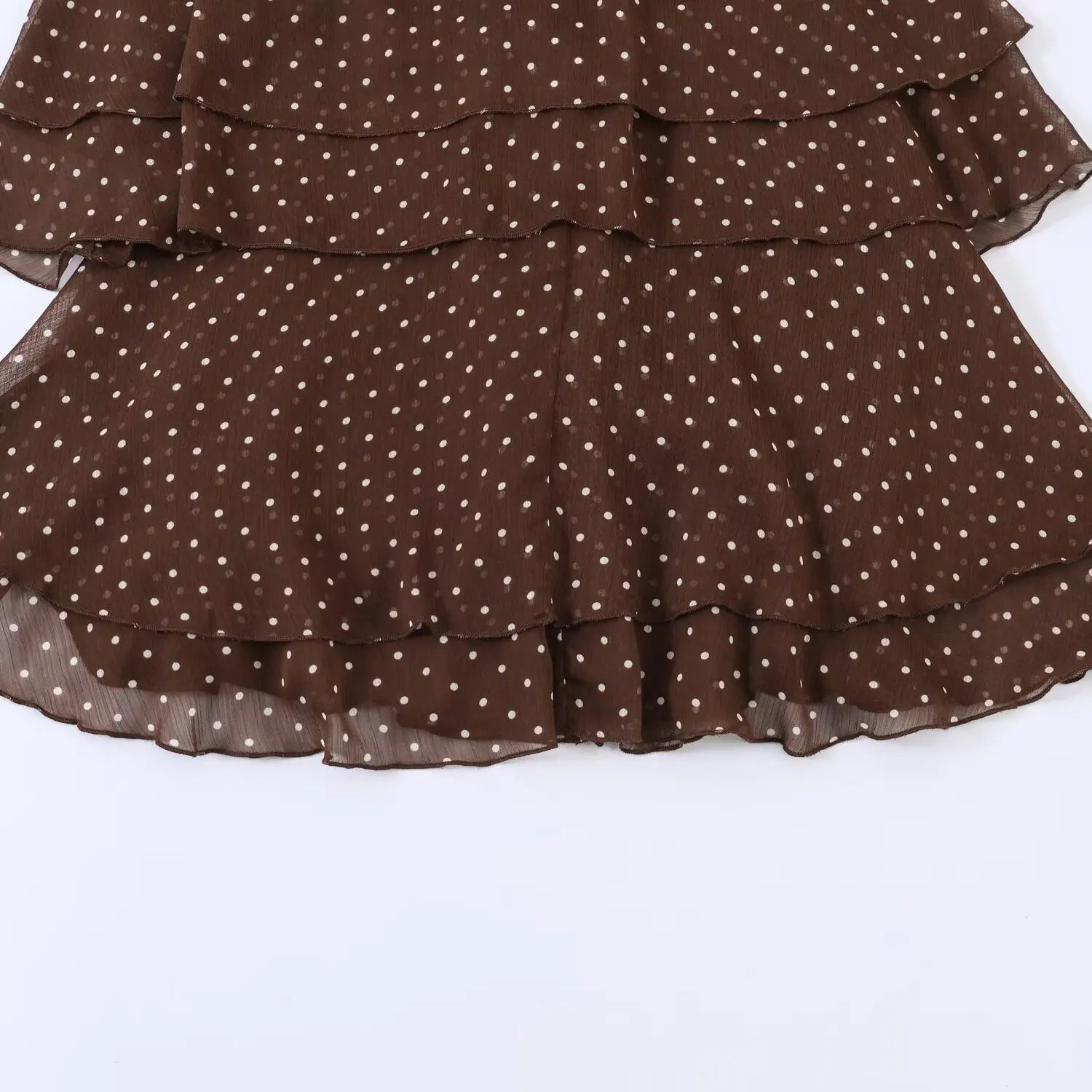 Nuovo Abito Estivo da Donna 2026, Elegante Vestito Chic con Collo a Cascata, Mini Abito Comodo a Pois per Feste e Balli